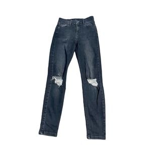 TopShop Black Skinny Denim Jamie Jeans 26” x 30”